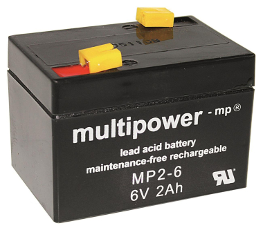 Multipower Bleiakku     MBL6/2,0AH MP2-6 