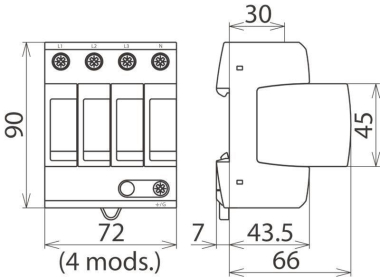Dehn 908341 DG MU 3PY DG MU 3PY 480 4W+G 