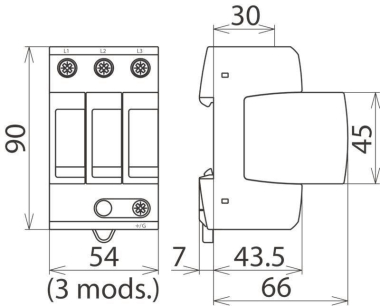 Dehn 908301 DG MU 3PY DG MU 3PY 600 3W+G 