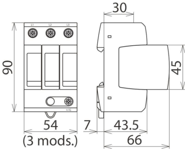 Dehn 908300 DG MU 3PY DG MU 3PY 208 3W+G 