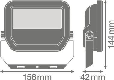 LEDV FL PFM 20W/6500K SYM 100 WT 