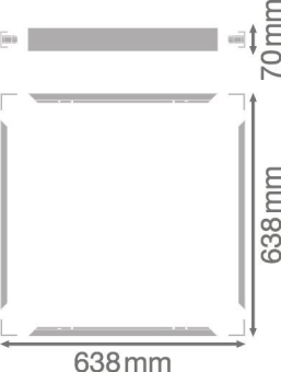 LEDV Aufbaurahmen Panel Value 