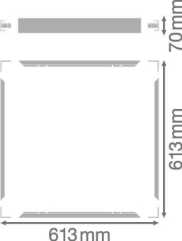 LEDV Aufbaurahmen Panel Value 