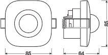 LEDV VIVARES Zigbee 3.0 ZBO SENS 220-240 