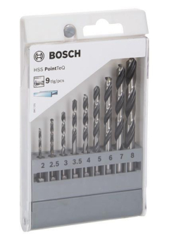 Bosch HSS PointTeQ 9tlg Set   2607002826 