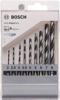 Bosch HSS PointTeQ 9tlg Set   2607002826 