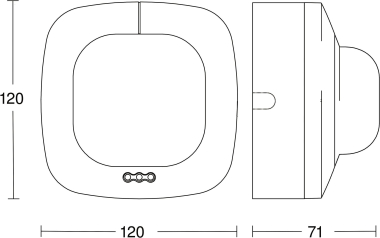 STEIN Präsenzmelder   IR QUATTRO COM1 AP 