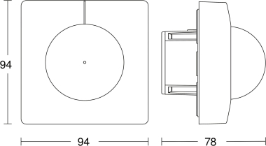 Steinel Infrarot      IS 345-E KNX UP V3 