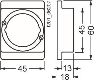 SIEM NEOZED-Einzelabdeckung, ISO Gr.D03, 