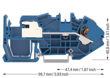 WAGO 2216-7714 1-Leiter-N-Trennklemme 