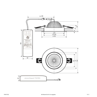 EVN Downlight IP54 schwenk dim  PERFORMA 