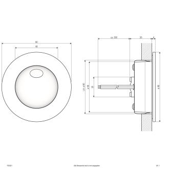 EVN Power-LED-Einbauleuchte starr P20301 