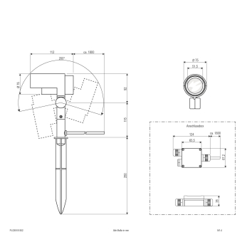 EVN Gartenspot IP65 15W 3K   PLC65151502 