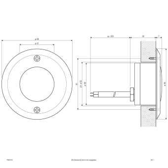 EVN Alu-Power-LED-Einbauleuchte  P650102 