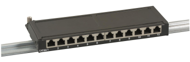 EFB Mini-Patchpanel STP 12xRJ45 37738.12 