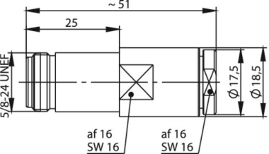 TEGA N-Kabelbuchse 50Ohm IP67  100024038 