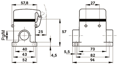 LAPP H-B10 SDR-BO M20 ZW. SOCKELGEHÄUSE 