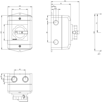 Siemens 3LD20641TC53 Not-Ausschalter 4p 