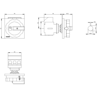 Siemens 3LD25550TK51 Hauptschalter 3p 