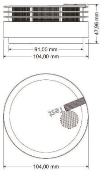 Hekatron o.Klebepad   Genius Plus-N VE30 