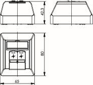 TG AMJ45 8/8 K Ap Cat.6A ISO J00023A0204 