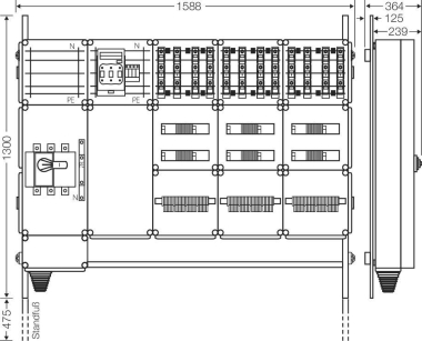 Hensel Ladeverteiler f. Mi EV 22kW 12101 