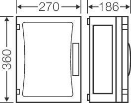Hensel ENYSTAR-Leergehäuse,      FP 0250 