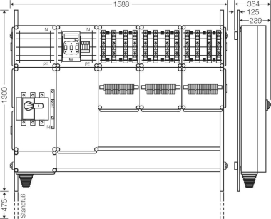 Hensel Ladeverteiler f. Mi EV 22kW 12001 
