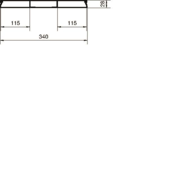 Hager Unterflurkanal 3-zügig    UK340283 