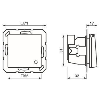Jung SCHUKO-Steckdose    A 1520 BFKLKO O 