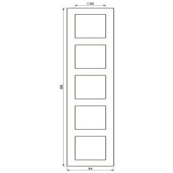 JG Rahmen 5fach             AC 585 GL SW 