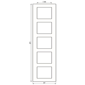 JG Rahmen 5fach Serie A      AC585BFWW 