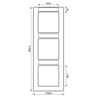 JG Rahmen 3fach INA         AS583BFINAWW 