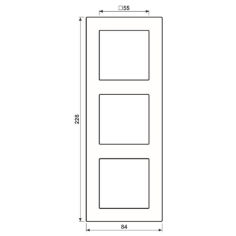 JG Rahmen 3fach                  AC583CH 