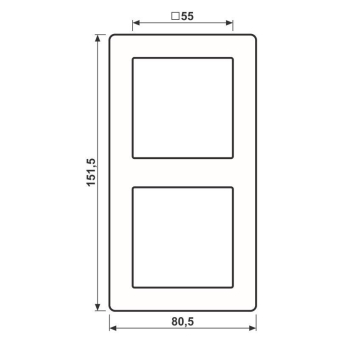 JG Rahmen 2fach                  AS582WW 