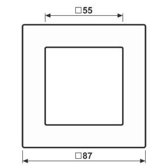 JG Rahmen 1fach Serie A     AC581BFANM 