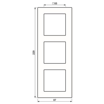 JG Rahmen 3fach Serie A     AC583BFANM 