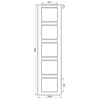 JG Rahmen 5fach INA         AS585BFINAWW 
