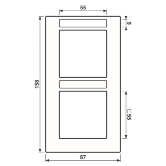 JG Rahmen 2fach NA Serie  AC582BFNAANM 