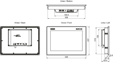Siemens SIMATIC HMI   6AV2123-3MB32-0AW0 