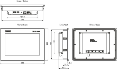 Siemens SIPLUS HMI    6AG1123-3KB32-2AW0 
