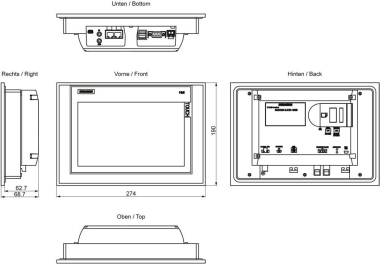 SIEM Siplus HMI TP900 6AG1124-0JC01-4AX0 