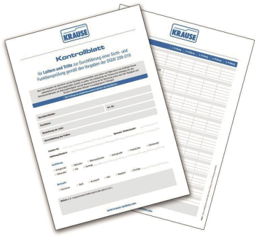 KRAU Kontrollblatt-Leitern        817013 
