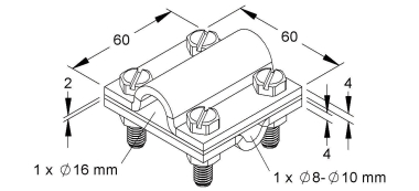 Kleinhuis Kreuz-Verbinder         27/816 