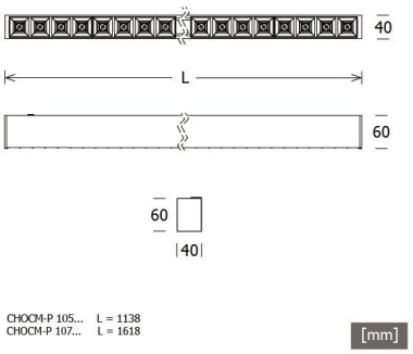 LTS       CHOCM-P 107.1618.840/DALI weiß 
