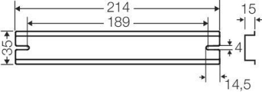 Hensel Tragschiene 214mm f.DK DK TS 50 Q 