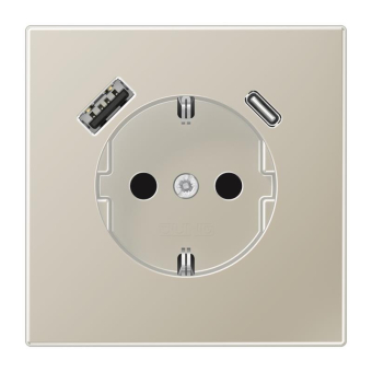 Jung SCHUKOsteckdose m.USB ES1520-15CA-L 