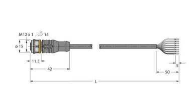 Turck Aktuator u.Sensor-    RKC8T-10/TXL 