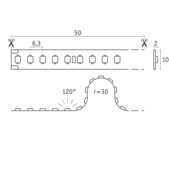 Paulmann Pro Strip Silver P150 5m  76024 