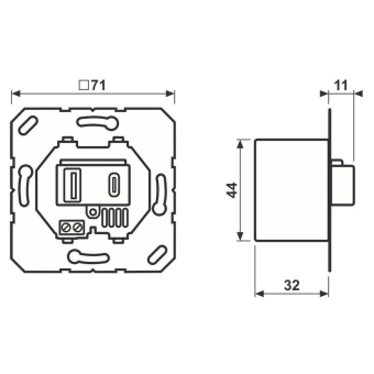 Jung USB-Ladegerät         USB15CAWW 